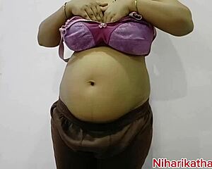 Chubby pregnant housewife reveals her big natural tits and fat pussy in first-time homemade video.