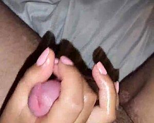 veredlatina couple plays with wet cum?