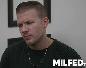 busty stepmom tries to seduce with rub