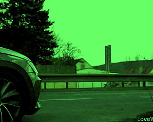 sally doing a pissing scene outdoors in public all alone