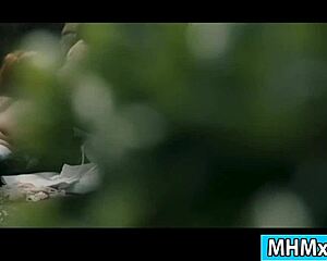 Penny and darcie kiss and lick asses outdoors