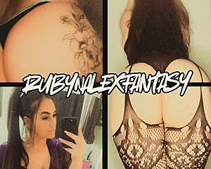 rubynalexfantasy face fucked until puking with anal play in shower