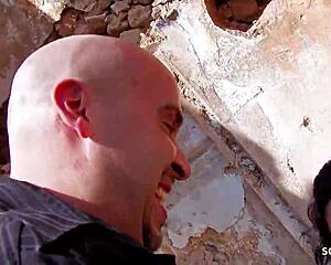 sexy latina cheating anal sex by stranger at lost place