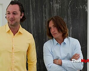 Threesome to even the score with insufferable milf boss!