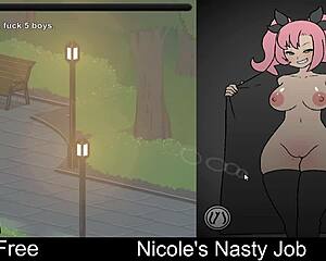 Nicole Plays A Nasty Interactive Erotic Game
