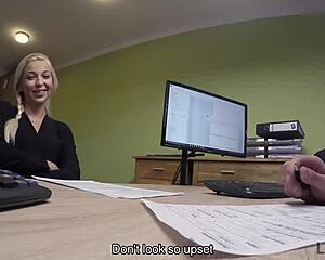naughty agent does sex casting at work