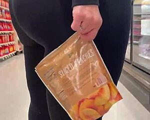 watch heather's big fat ass in intense yoga voyeur scene