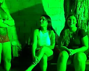 Two Women Fuck Intensely In Bar Party