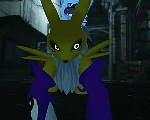 Renamon Gets Railed In Public Outdoor Furry Scene