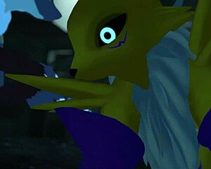 Renamon Gets Railed In Public Outdoor Furry Scene