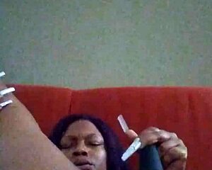 i'm makin myself all creamy and wet with my hairy ebony pussy