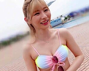 part1 王道ナンパで上玉ビキニギャルをget！密着オイル塗り美乳&美尻を弄ぶ！ハンパない責めテクに本気イキ連発！デカチン丸呑みバキュームフェラで搾り尽す！