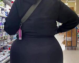 watch heather's big fat ass in intense yoga voyeur scene