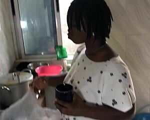 kitchen freestyle fun with the sexy house maid