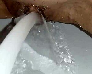 gretala using soap on her trimmed pussy