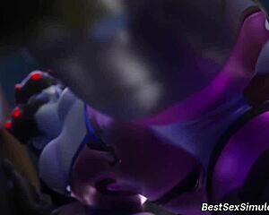 Widowmaker SHOWS OFF BIG TITS and ASS in compilation.