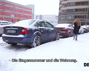 redhead teen uses sex to settle debt with credit broker – homemade doggystyle action