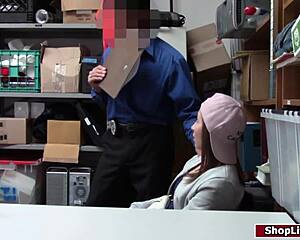 Teen Shoplifter Fucked In Officers Desk