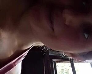 Blonde girl masturbates naked in bed and invites you to call