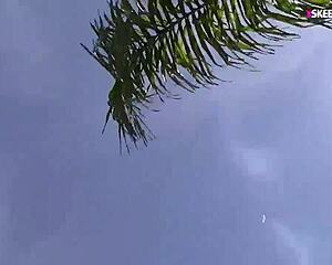 lovely teen sluts threesome sex outdoors