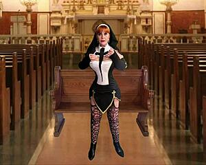 Mature Nun Creampied In Cosplay Missionary 😈