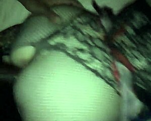 Interracial bareback encounter with big black cock in pantyhose