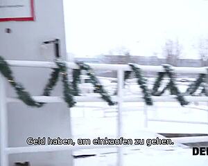 redhead teen uses sex to settle debt with credit broker – homemade doggystyle action