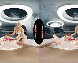 Realitylovers fuck in outer space part 2, with deepthroat and doggystyle threesome.