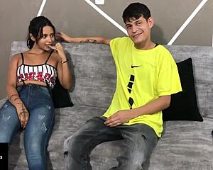 Horny Stepsister Gets Hard Anal And Blowjob At Home