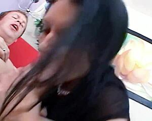 Skinny Black-Haired Mature with Small Tits Gets Rough Fuck by Fat Cock Before Facial Cumshot