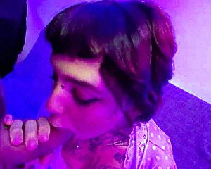 Cute alt teen 18+ fucks lucky guy and ends with her mouth filled with creamy cum preview