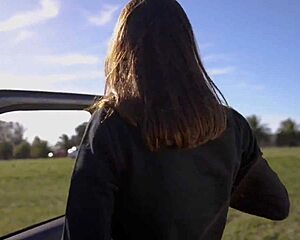 Horny Teen Sucked and Swallowed on Road Trip