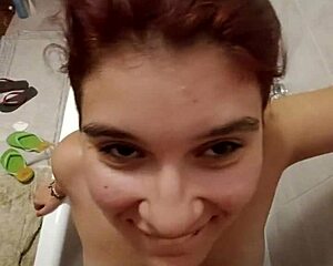 chiara lets them piss on her tits