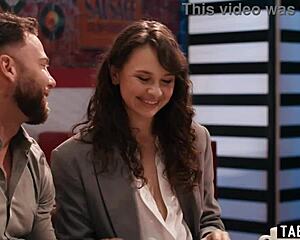 Horny teen Liz Jordan wants public sex in diner