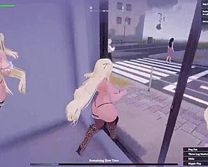 secret flasher manaka reveals in daylight tasks, teasing passersby