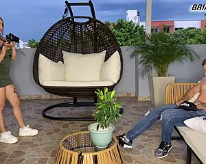 andrea castro, horny redhead photographer with big tits, rides brian evansx