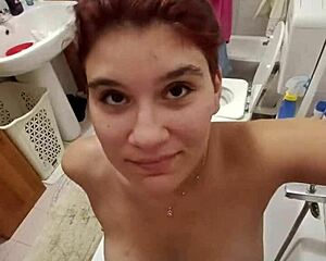 chiara lets them piss on her tits