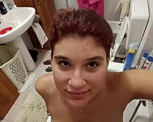 chiara lets them piss on her tits