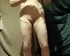 Slave slut gets humiliated in public bondage