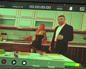 Cookery host Shalina Devine pauses filming for a dp threesome