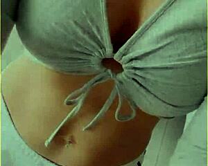 Wifey flashing perfect tits in shirt