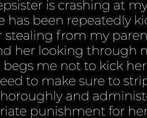 Caught step-sister stealing stuff