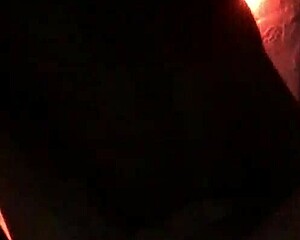 Curvy fat woman with piercing and tattoo moans during sexy session.