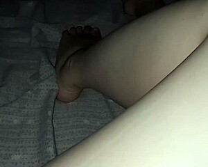 i show my bare feet in the dark