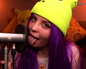 this asmr moona ear licking is super relaxing, you gotta try it