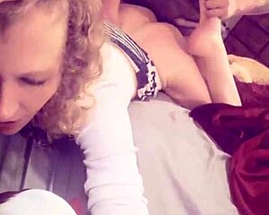 Cheating wife milf bred on selfie snapchat, rough doggystyle and orgasm