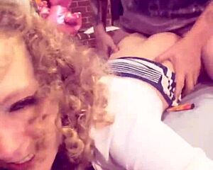 Cheating wife milf bred on selfie snapchat, rough doggystyle and orgasm