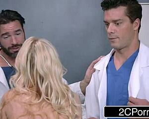 Double trouble docs cure blonde milf with intense dp sex