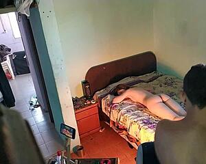 Lena arrives tired of working and asks her personal masseuse to go home