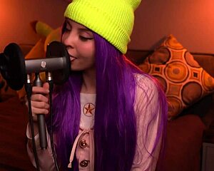 this asmr moona ear licking is super relaxing, you gotta try it